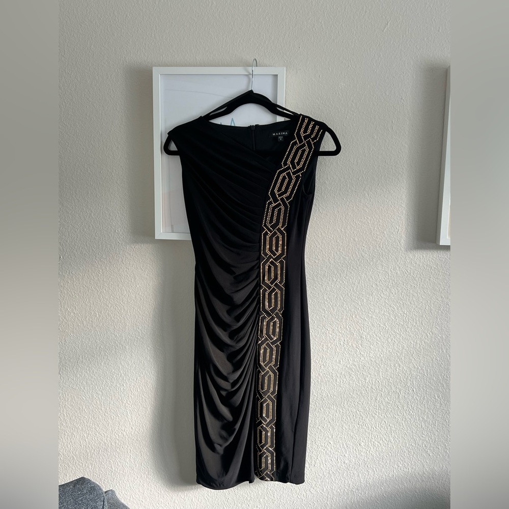 Little Black Dress for weddings or holiday party- Marina brand, size 0